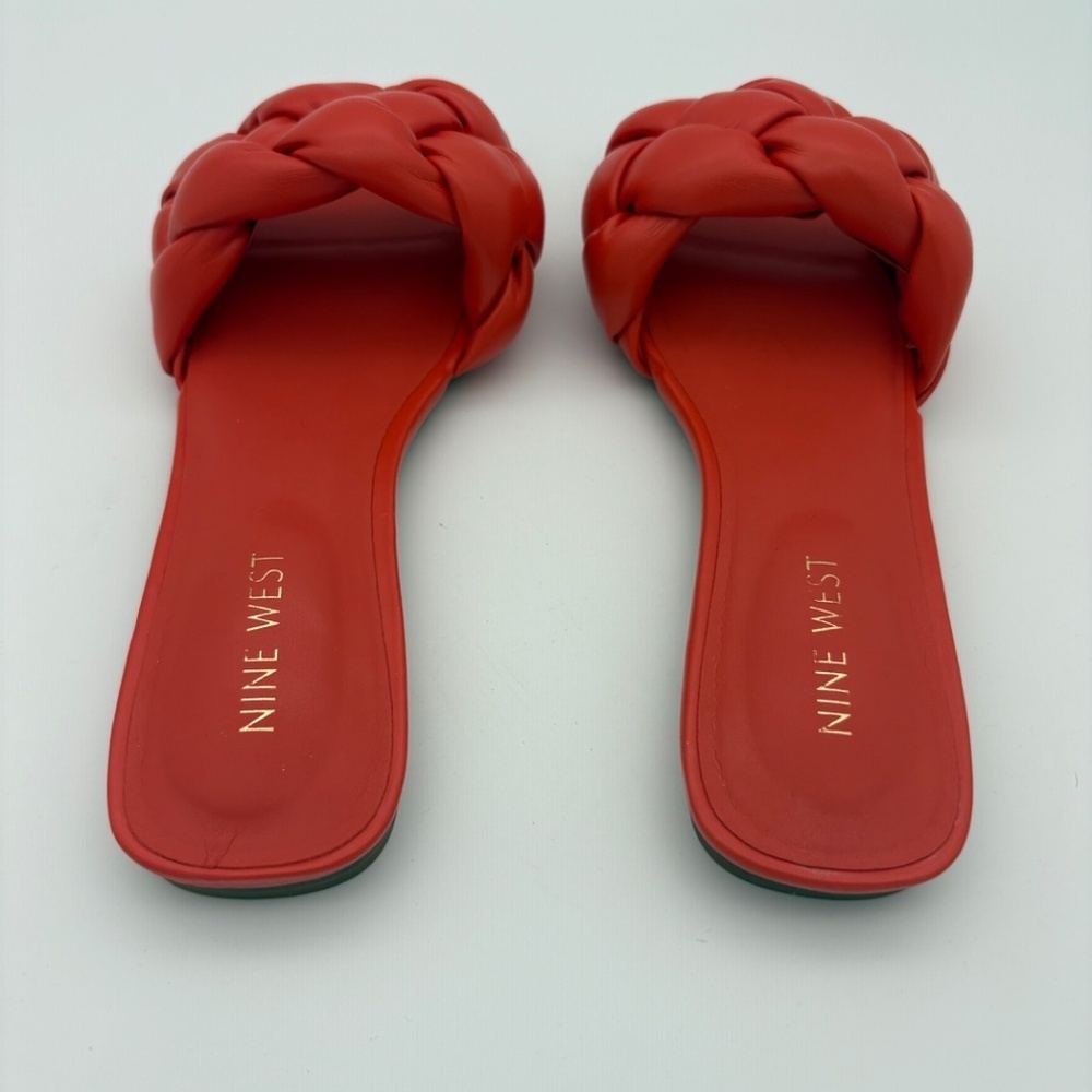 NIB Nine West Orange Sonet3 Sandals; Size 6.5 - Picture 5 of 12